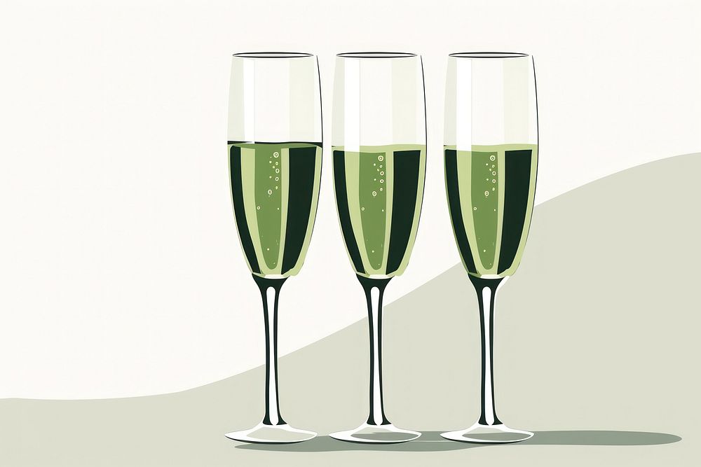 Green Champagne Celebrates celebration champagne glass.