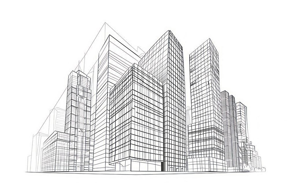 Buildings architecture backgrounds drawing.