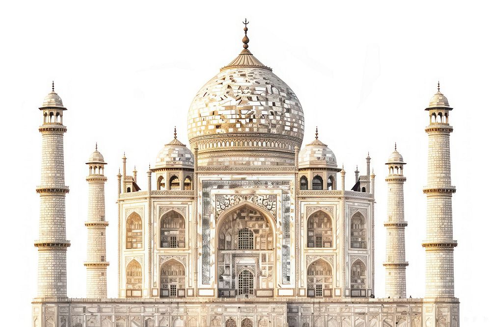 Taj Mahag architecture landmark arched.