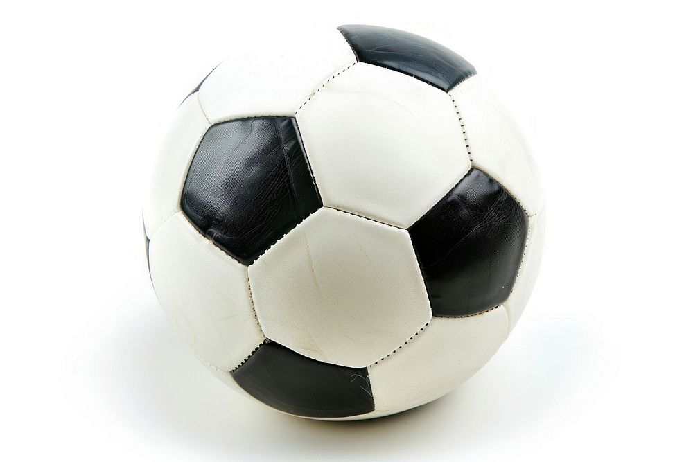 New soccer football sports white background.
