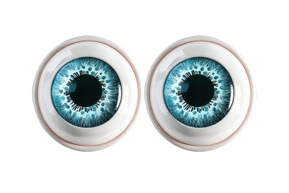 One set of clipart googly eyes white background accessories tomography.