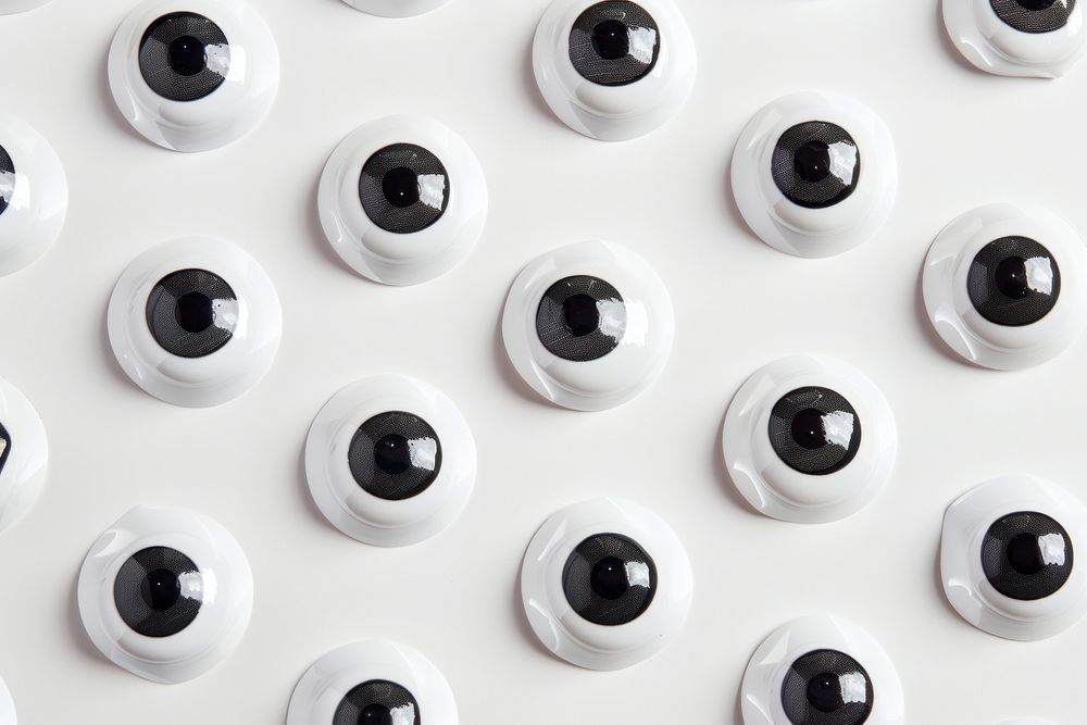 Googly eyes backgrounds arrangement electronics.