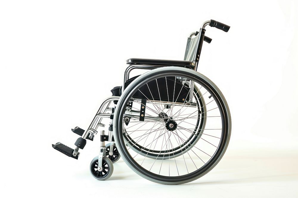 Disabled wheelchair icon bicycle white background transportation.