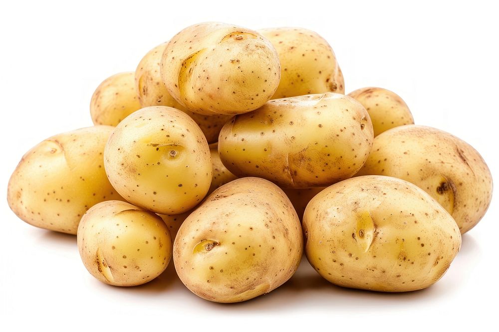 Fresh potatoes vegetable produce plant.