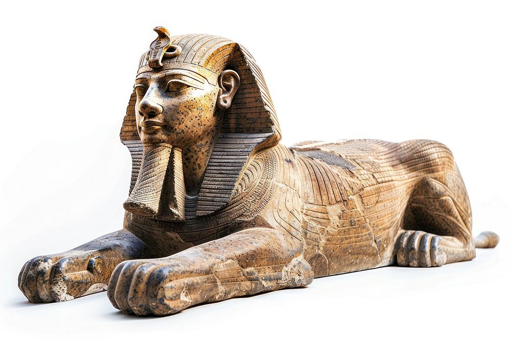 Egypt Sphinx sculpture statue bronze.