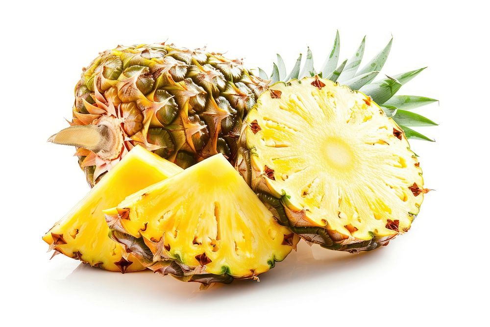 Pineapple fruit plant slice.
