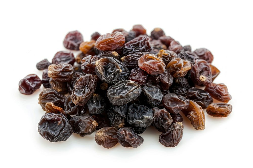 Raisin raisins white background freshness.