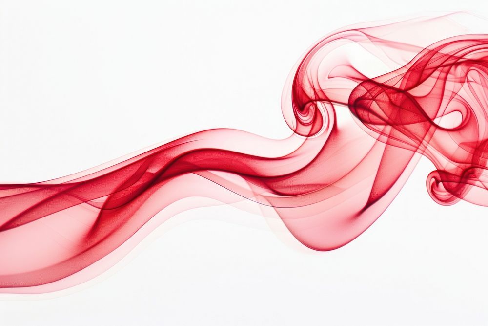 Smoke backgrounds red appliance.