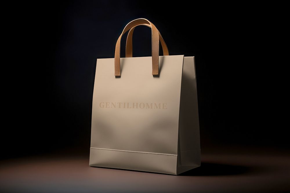 brown paper shopping bag