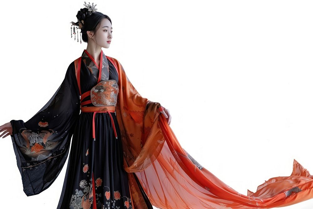 Asian woman dress clothing apparel.