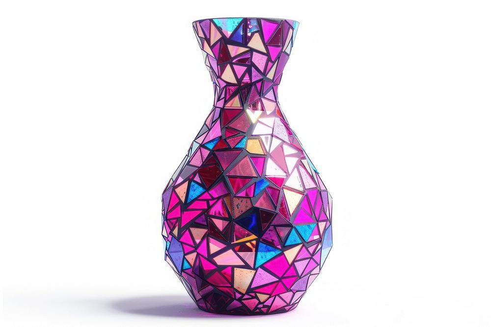 Geometric vase pottery jar.