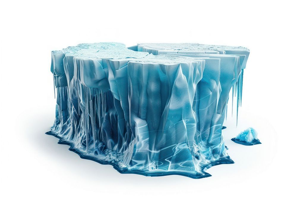 Melting ice caps furniture outdoors mountain.