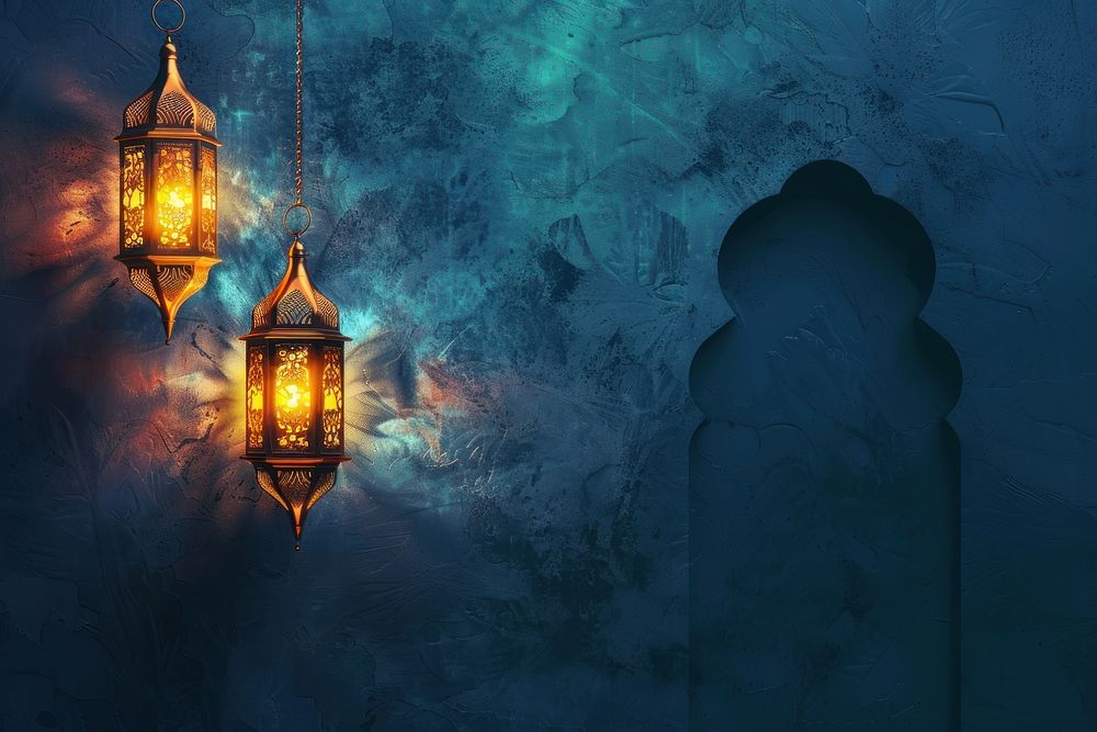 Ramadan or kandil chandelier lighting lantern.