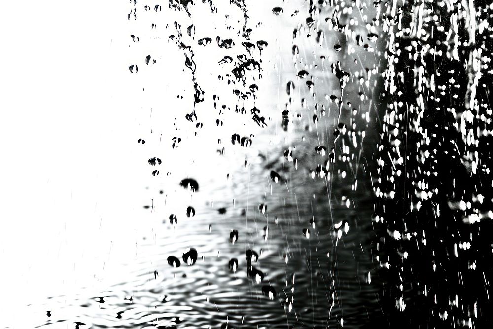 Rainfall outdoors penguin droplet.