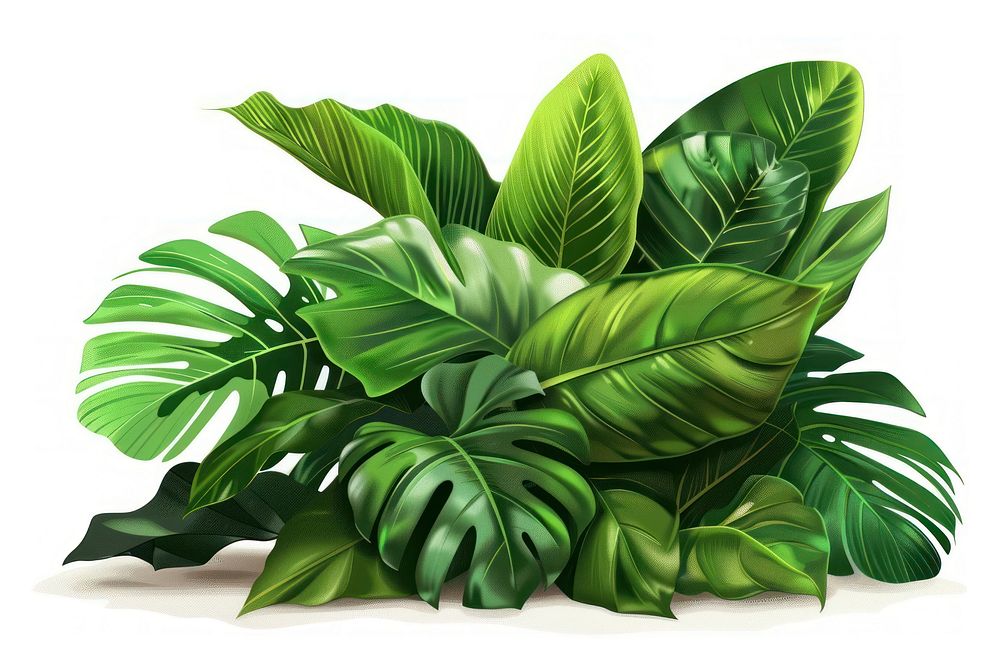 Pile tropical leaves tropics nature | Free Photo Illustration - rawpixel