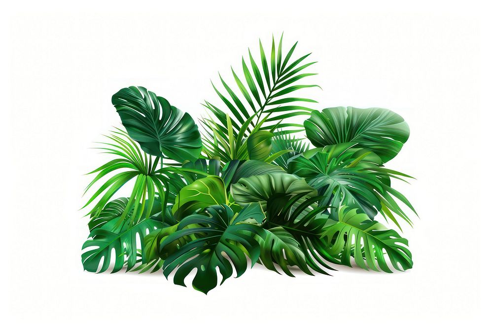 Pile of tropical leaves vegetation tropics nature.