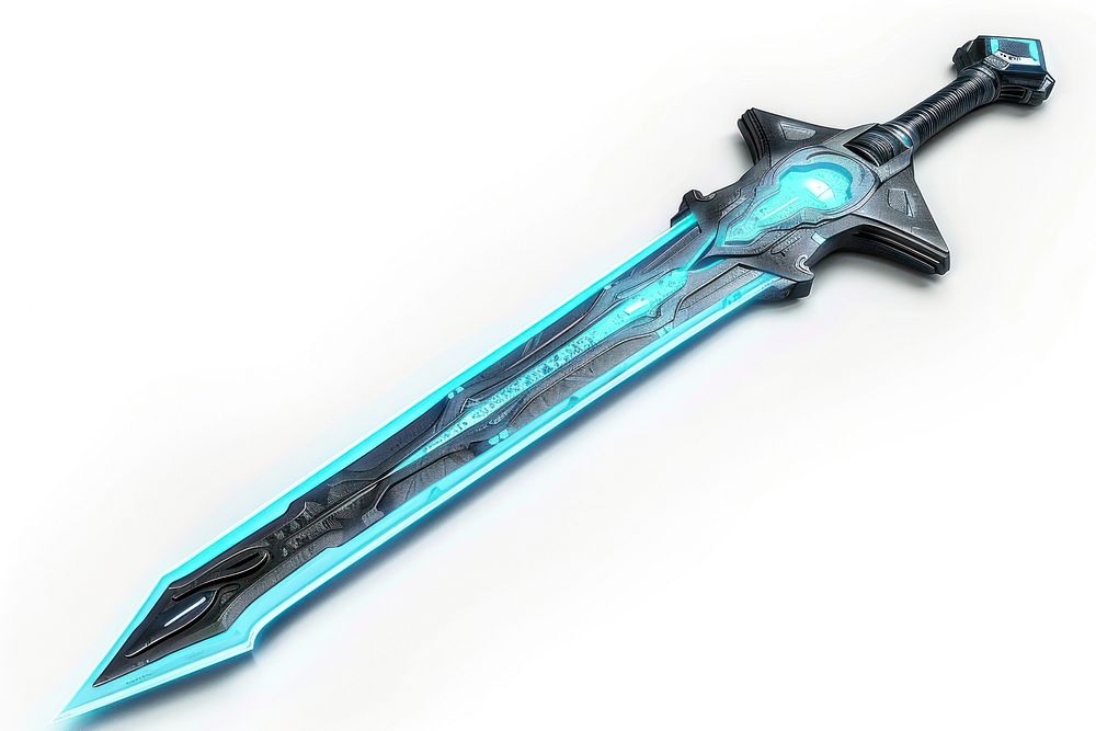 Sci-fi sword weaponry dagger blade.