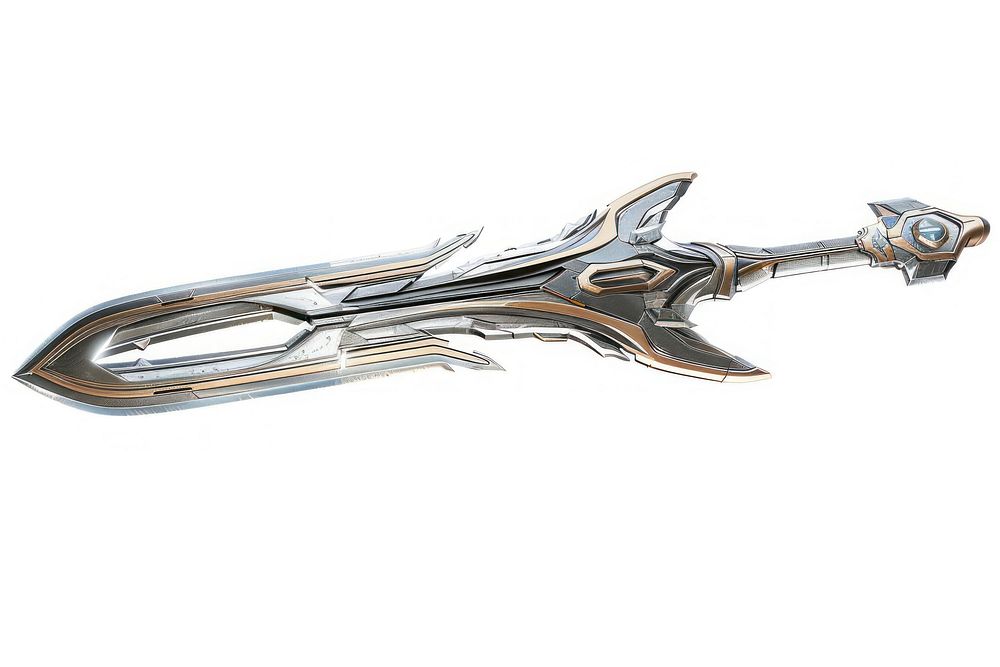 Sci-fi sword weaponry dagger blade.