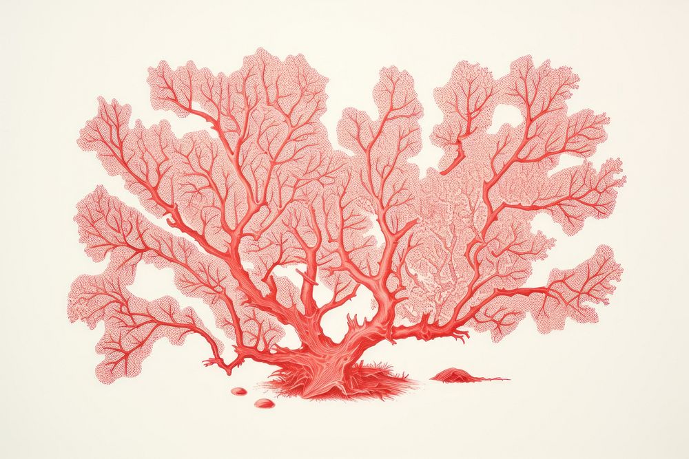 Coral pattern drawing nature.