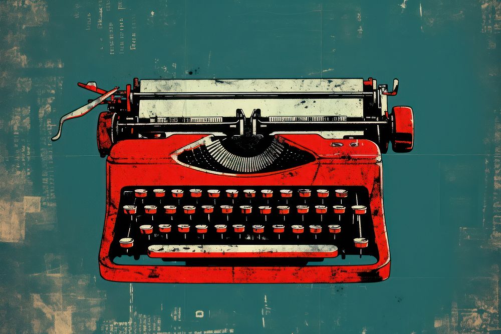 Typewrite text red correspondence.