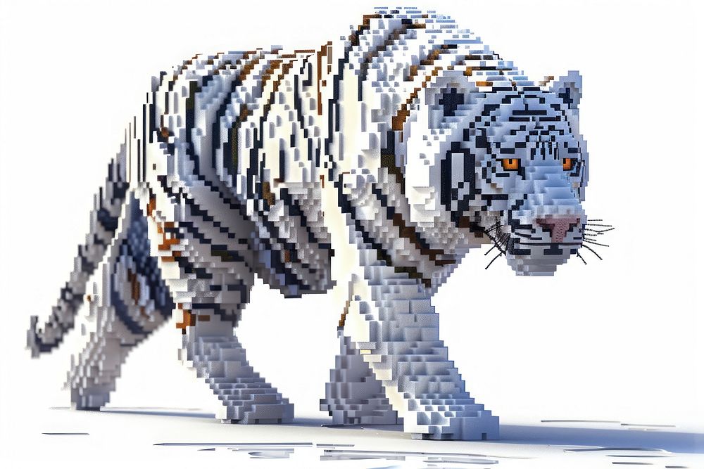 White Tiger tiger art wildlife.