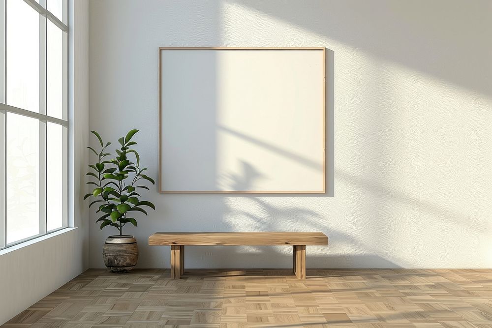 Frame on wal furniture wood indoors.