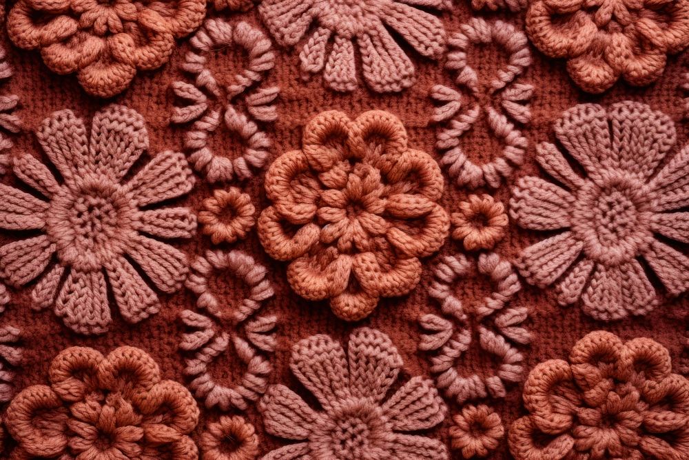 Seamless pattern of an embroidered knitted texture clothing knitwear apparel.