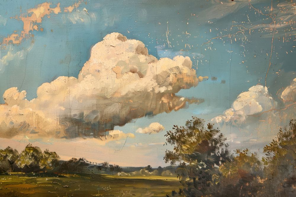 Cloud painting cloud outdoors.