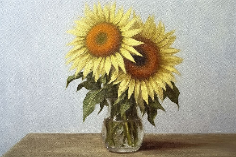 Sunflower sunflower painting blossom.