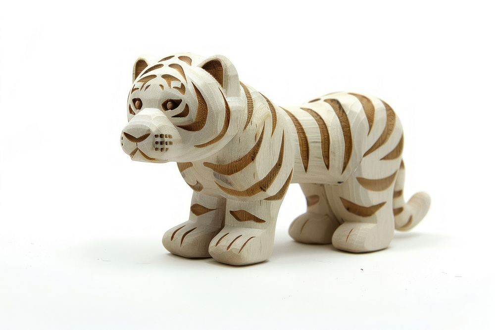 White Tiger toy figurine animal.