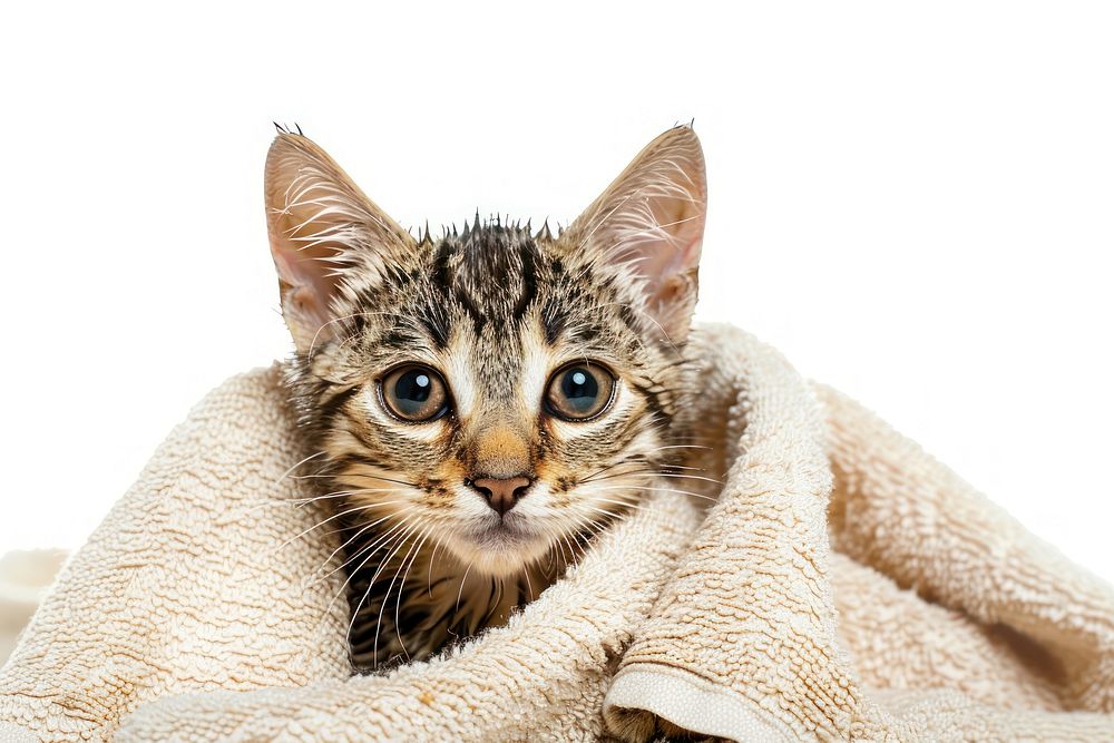 Blanket mammal animal kitten.