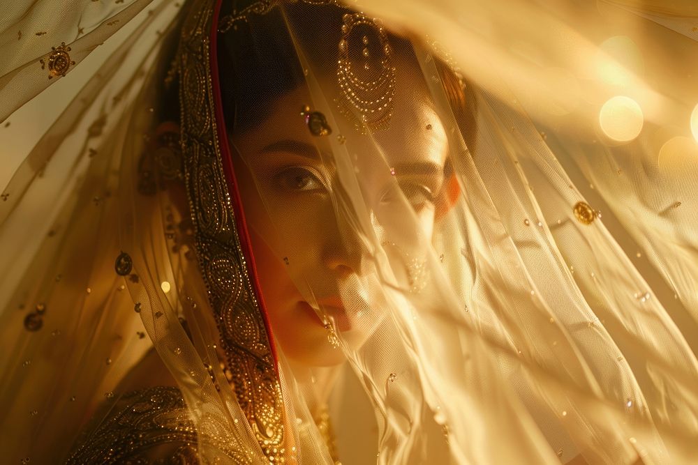 Middle eastern wedding photography clothing portrait.