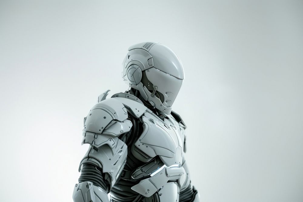 Astronaut suit helmet white protection.