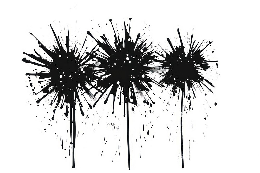 Firework silhouette clip art fireworks invertebrate blossom.