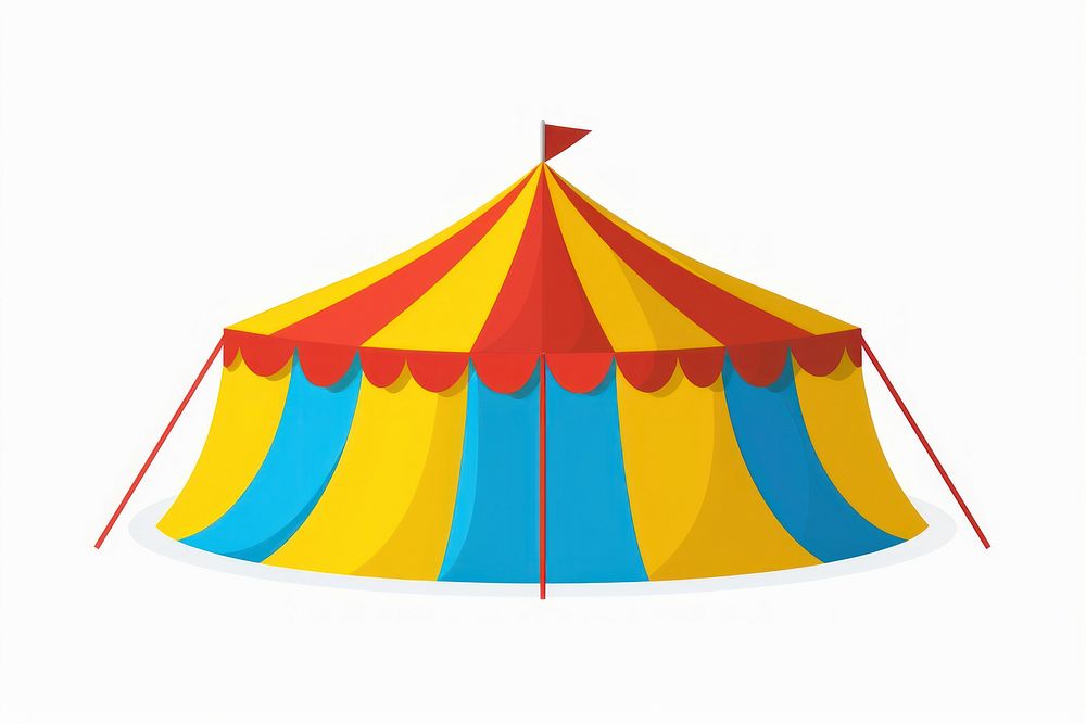 Circus carnival vintage circus tent recreation.
