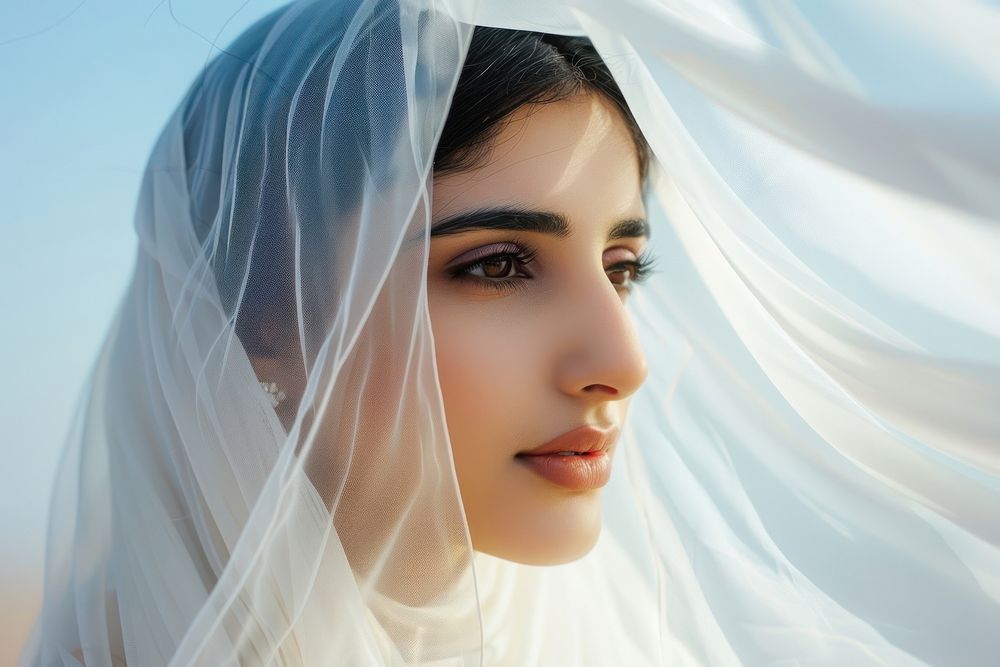 Middle eastern wedding photography happy portrait.