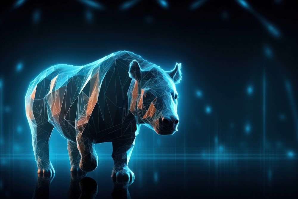 Digital abstract background animal lighting outdoors.