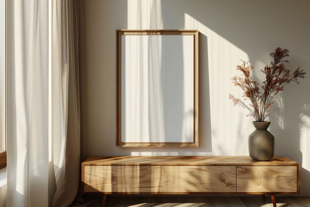 White picture frame window windowsill indoors.