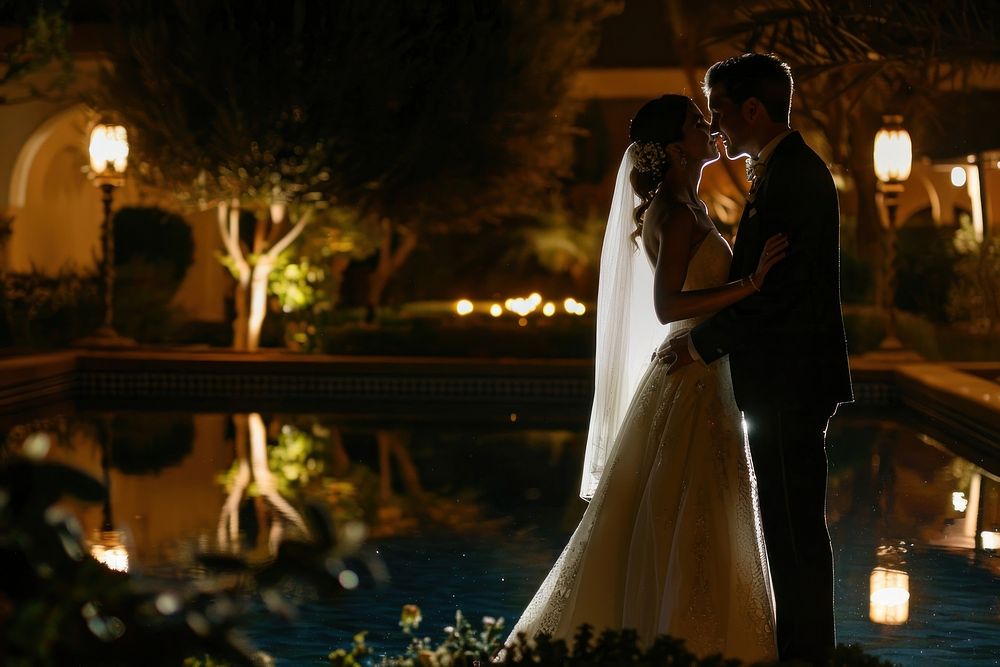 Middle eastern couple wedding photography bridegroom lighting.