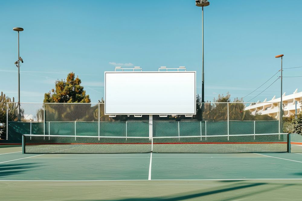 Sports tennis advertisement.