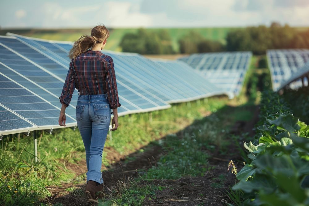 Solar outdoors farm environmentalist.