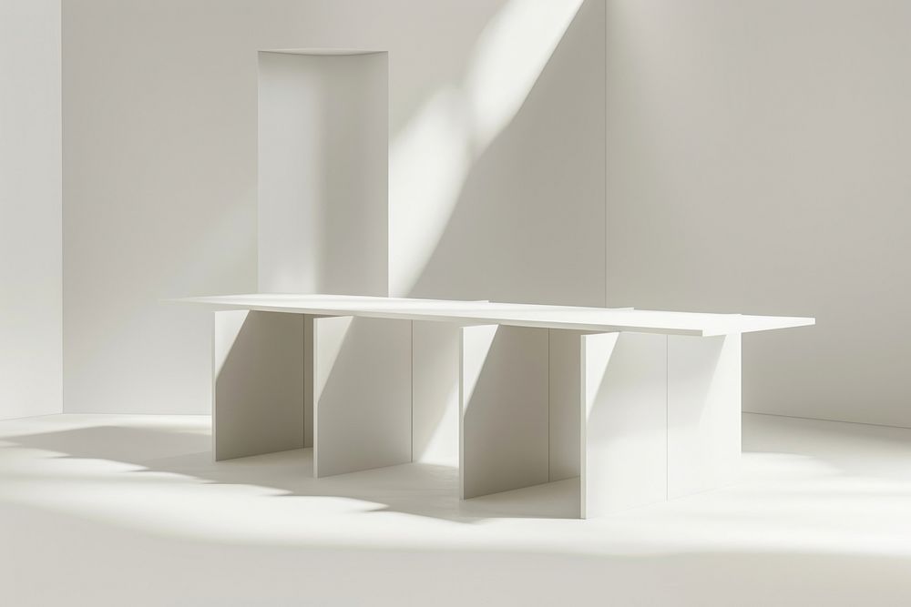Japan modern table furniture white wood.