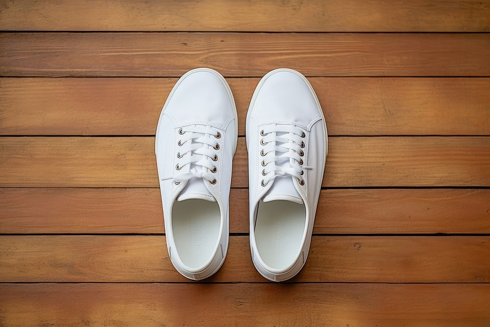 Blank white shoes mockup apparel clothing footwear.