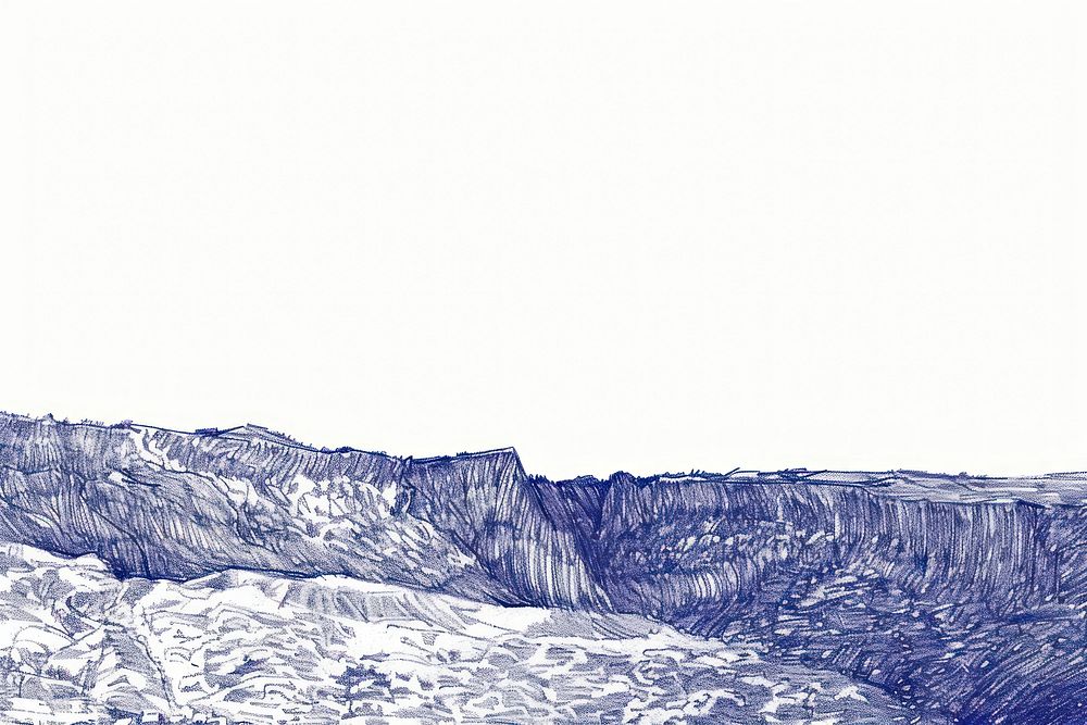 Vintage drawing landscapes sketch mountain outdoors.