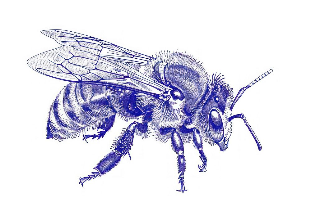 Bee drawing animal insect.