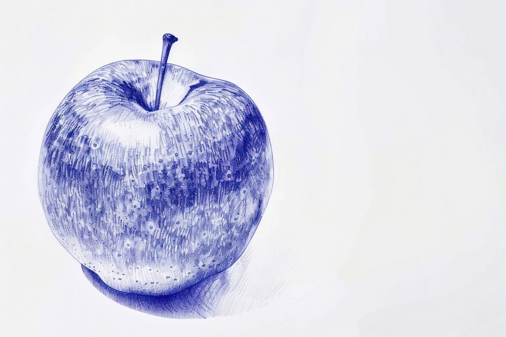 Apple drawing sketch fruit.