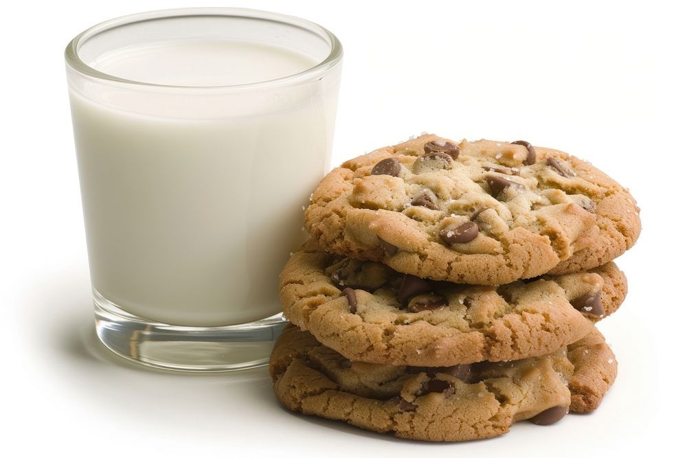 Cookies and milk biscuit dairy food.