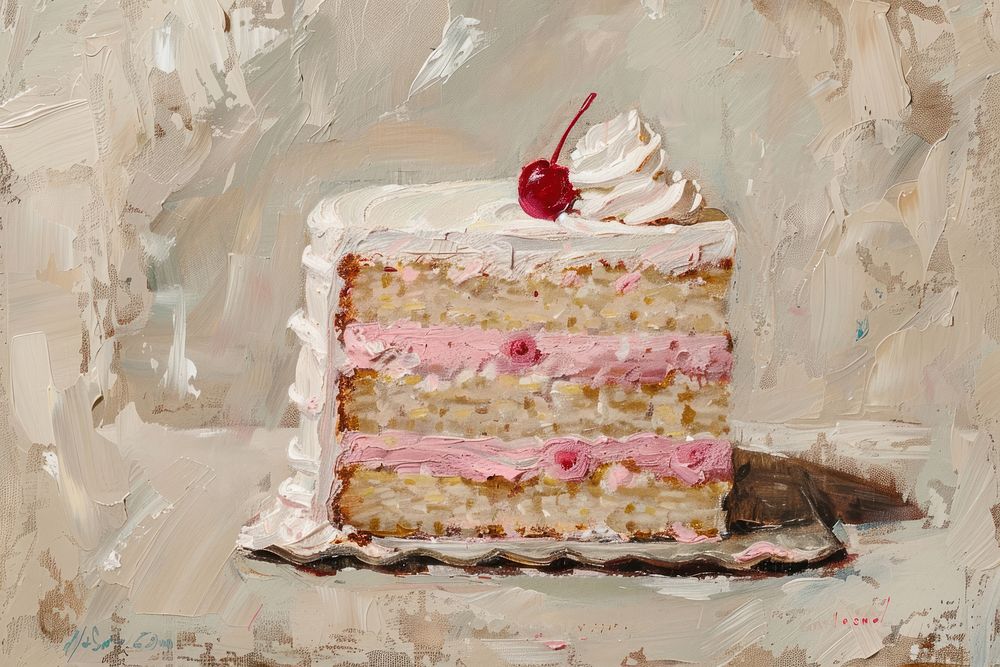 Close up on pale bakery cake dessert wedding torte.