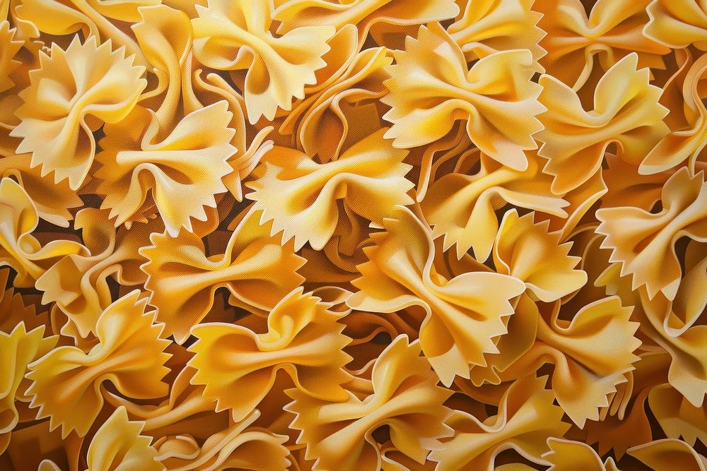 Close up of pasta chandelier macaroni food.