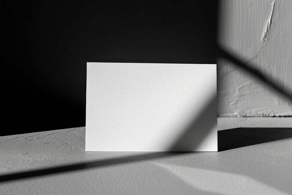 Blank name card mockup architecture building paper.